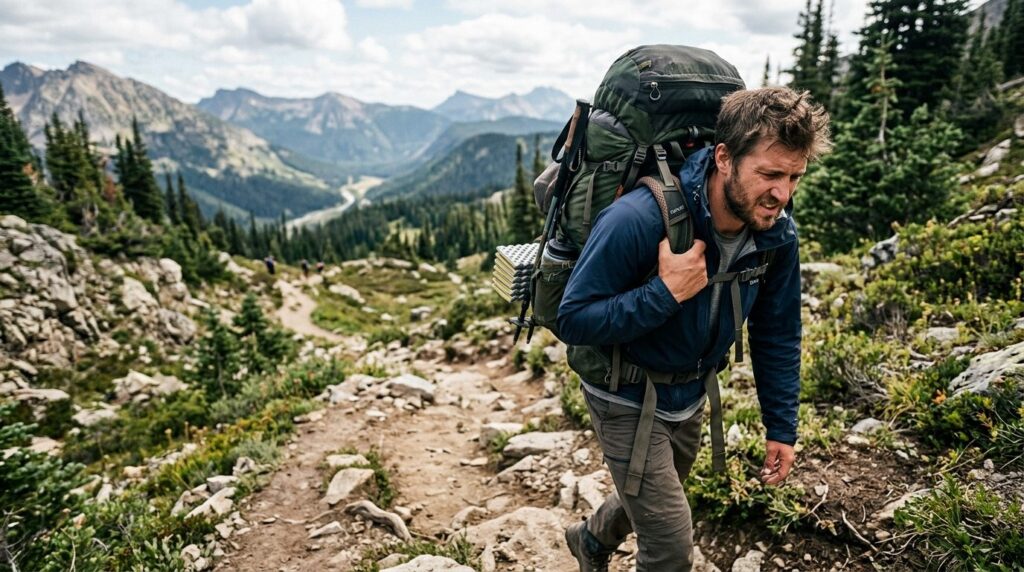Outdoor adventure lifestyle photography, 16:9 ratio. Camper 